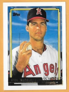 KIRK McCASKILL ANGELS #301 - TOPPS GOLD WINNER NM-MT 1992 - Picture 1 of 2