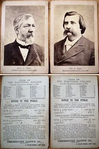 John A. Logan & James G. Blaine Republican 1884 Presidential Candidate Photos - Picture 1 of 1