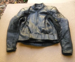 Vintage Men's Fieldsheer Armored Motorcycle Jacket Padded Black Sz 40 - Bild 1 von 9