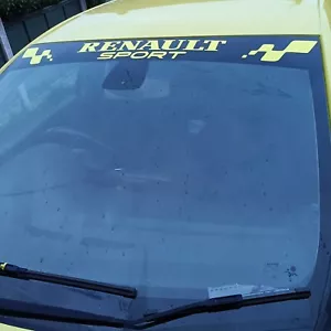 Renault Sport Sonnenleiste Schwarz & Gelb Universal passend 135 x 19cm - Bild 1 von 5