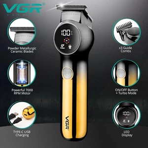 VGR Bartschneider Herren - Elektrisch Wiederaufladbar - Keramikklingen - USB - 1 - Bild 1 von 1