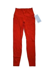 Lululemon Align Pant 28” Pockets HR Size 6 Solar Orange SLRO High-Rise the best - Picture 1 of 6