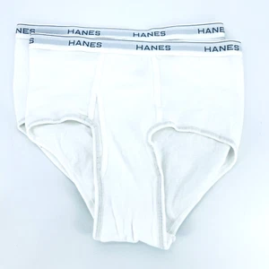 Hanes Comfort Flex etikettlos Herren XL weiß Slips Unterwäsche eng weiß 2er-Pack - Bild 1 von 6