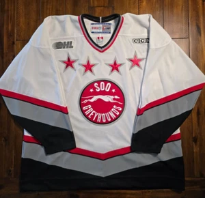 Vintage Soo Greyhounds Jersey Sault St Marie OHL XXL CCM - Picture 1 of 9