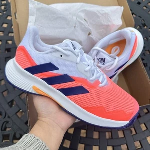 Adidas CourtJam Control Low Acid Red Legacy Indigo Women's Athletic Shoes GX6419 - Bild 1 von 7