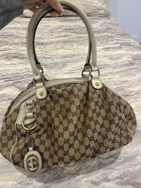 Bolsa Gucci Original Sukey GG Canvas Medium Hobo Monograma Feminina