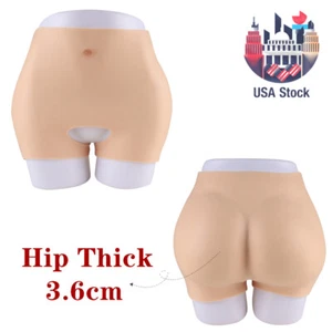 Unisex Open Crotch Silicone Hip Pants Buttocks Panty Underwear For Crossdresser - Picture 1 of 12