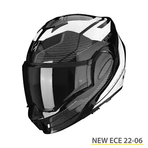 Casco modulare Scorpion EXO TECH EVO Animo bianco M reversibile helmet ECE2206 - Picture 1 of 1