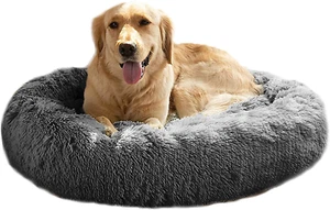 Calming Dog Bed (L/XL/XXL/XXXL) for Medium and Large Dogs Comfortable Pet Bed Fa - Picture 1 of 7