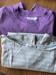 Marc O´Polo Shirts, 2 Stück, kräftiges lila L, hellblau gestreift XXL, neu o. E. - Bild 1 von 10