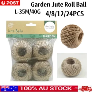 Brown Jute Twine Roll Natural Art Craft Garden Gardening String Gift Wrap Rope - Picture 1 of 7