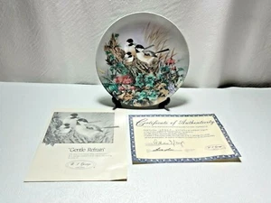 Placa de Coleccionista W. L. George GENTLE REFRAIN Nature's Poetry Birds #7935A - Imagen 1 de 5
