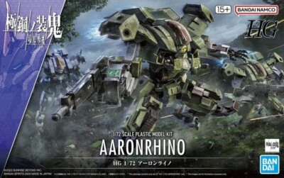Bandai 5066705 1/72 Scale HG AMAIM Aaronrhino Kyoukai Senki Plastic Model Kit - Image 1 of 4