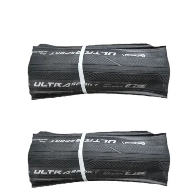 2 x Continental Ultra Sport III 700x25/28C Folding PureGrip Bike Tyres No Box - image 1 of 4