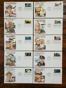 US 2765 A-J 1992 FDI Fleetwood Chris Calle Actor & NASA Artist Cachet Lot of 10 - Picture 1 of 4