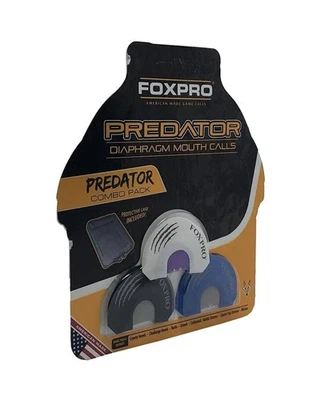 FOXPRO Predator 3 Piece Black/Blue/White Diaphragm Mouth Calls Combo (COYCOMBO) - Image 1 of 2