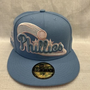 New Era 59FIFTY Philadelphia Phillies ASG 1996 Blue Pink-UV Size 7 Hat - Picture 1 of 6