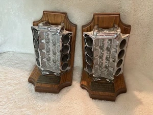 Custom Heavy VTG V8 Chrome Motor Engine Block Bookends Set of 2 High Quality - Picture 1 of 22