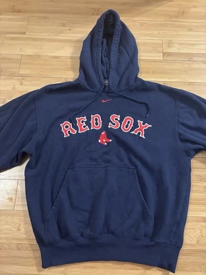 Sudadera con Capucha Vintage Nike Boston Red Sox Center Swoosh Azul Talla Para Hombre Pequeña MLB Foto 1 de 4