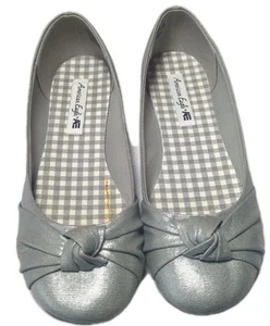 Neue American Eagle silberne Damen-Slipper flache Schuhe Größe 8,5 - Bild 1 von 6