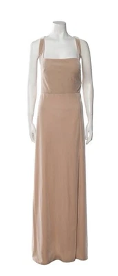 Платье макси Jenny Yoo Collection Mara Velvet квадратный вырез просекко размер 18 - Изображение 1 из 4