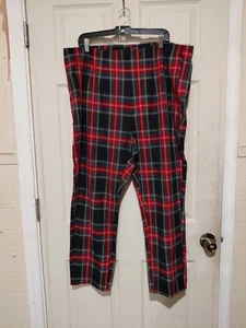 Old Navy womens Plus 22 Polished Pixie Skinny pants Plaid Red Black Fall Holiday - Picture 1 of 15