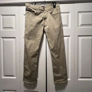 Wrangler Pants Mens 34x30 Khaki Tan Beige Flex Straight Fit Flat Front 5 Pocket - Picture 1 of 15