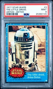 1977 Star Wars Topps  - PSA 9 - #3 THE LITTLE DROID ARTOO DETOO R2D2 - MINT - Picture 1 of 2