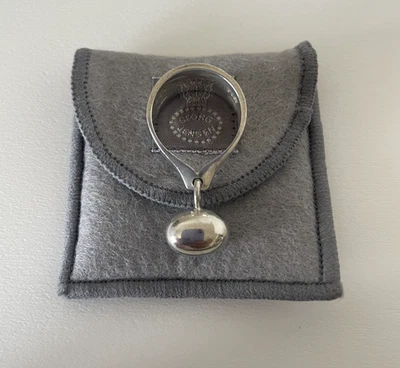 GEORG JENSEN Vivianna Torun #156 sterling silver Pod ring size US 6.75 Vintage Foto 1 de 4