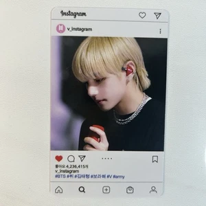 Tarjeta fotográfica BTS V Instagram tarjeta fotográfica especial auténtica Corea Kpop BTS ejército - Imagen 1 de 2