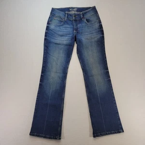 Wrangler Jeans Womens 5 Retro Mae Bootcut Mid Rise Dark Wash Stretch Denim - Picture 1 of 12