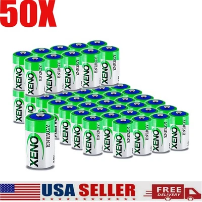 ✦50pcs XLP-050F / XL-050F 3.6v 1/2 AA Battery 1200MAH ER14250 Li-ion Battery - Image 1 of 4