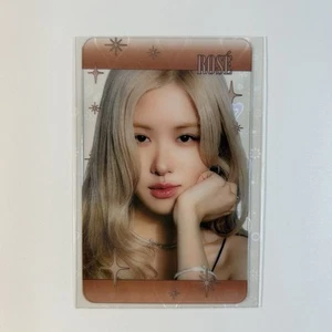 Blackpink Rose Transparent Photocard Authentic Made In Korea Kpop Photo Card - Picture 1 of 2