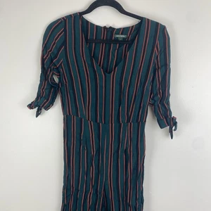 Tuta donna Wild Fable a righe scollo V taglia S verde arancione nero 100% rayon - Foto 1 di 10
