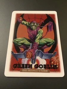 2024 Marvel Masterpieces '92 Platinum Metallurgy Parallel #36 Green Goblin - Bild 1 von 2