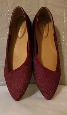 Pisos de ballet Hush Puppies Sadie tejidos talla 8,5 ancho arándano brillante muy bonitos Foto 1 de 4