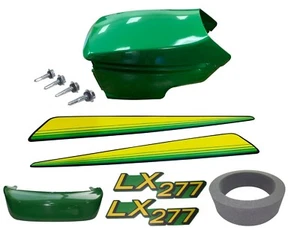 New Upper &Lower Hood/Bumper/LH&RH Stickers Fits John Deere LX277 UP S/N - Picture 1 of 8
