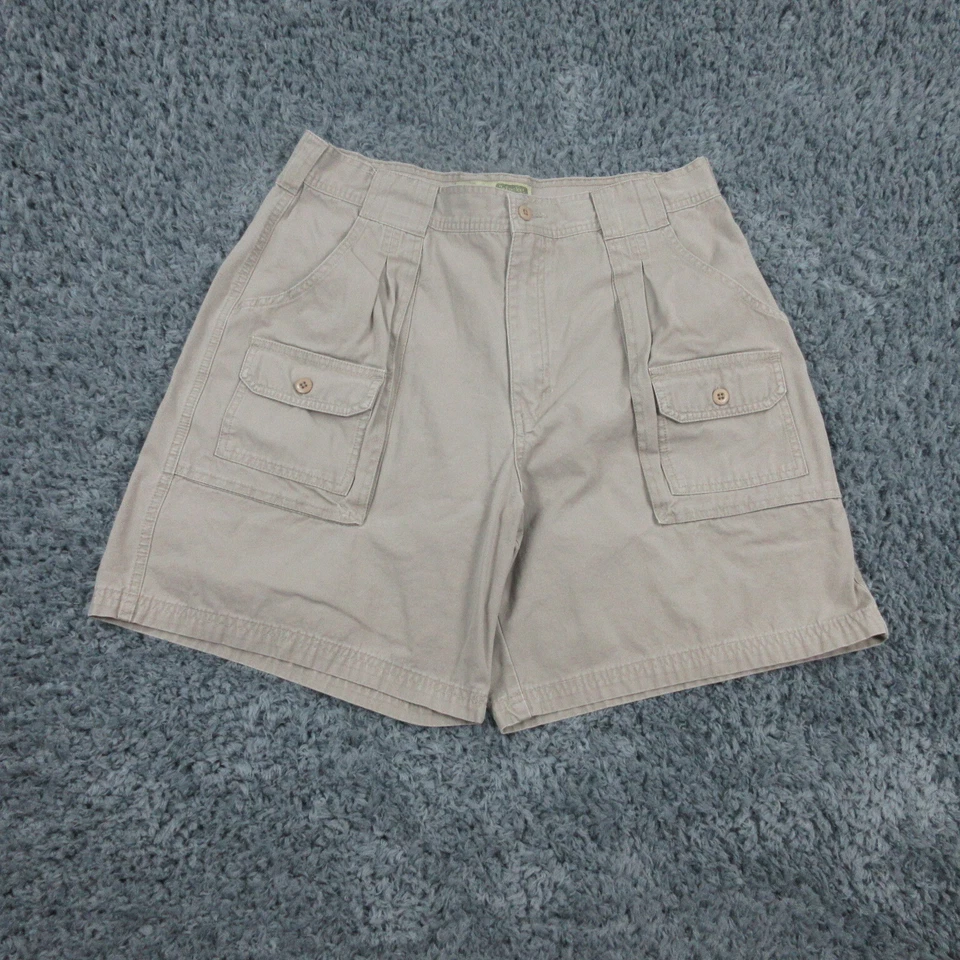 Cabela's Pantalones Cortos Mujer 16 Beige Tostado Marrón 7 Bolsillos Senderista Carga 32x7* Foto 1 de 4