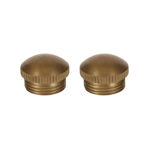 PrecisionGeek Alu MTB Bicycle Flat Pedal End Dust Caps End Bolts Thumb Turn Gold - Picture 1 of 1