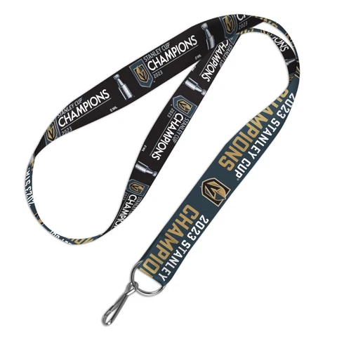 VEGAS GOLDEN KNIGHTS 2023 STANLEY CUP CHAMPIONS LANYARD KEYCHAIN 1" W 20" L Cover