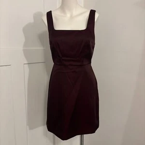 NEU A New Day Größe Small Ochsenblut burgunderrot weinrot Minikleid formell quadratischer Ausschnitt - Bild 1 von 8