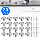 40 PCS Stainless Steel Door Knobs Cabinet Handles Cupboard Drawer Kitchen Pulls