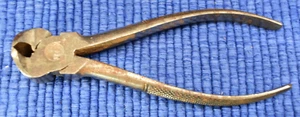 Vintage H&M End Cutter Pliers Nippers 5-3/4"Knurled Handles Hallenscheid Germany - Picture 1 of 6