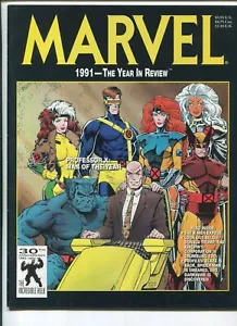 MARVEL MAGAZINE #3- "PROFESSOR X: MAN OF THE YEAR" YEAR IN REVIEW COVER - 1991 - Picture 1 of 2