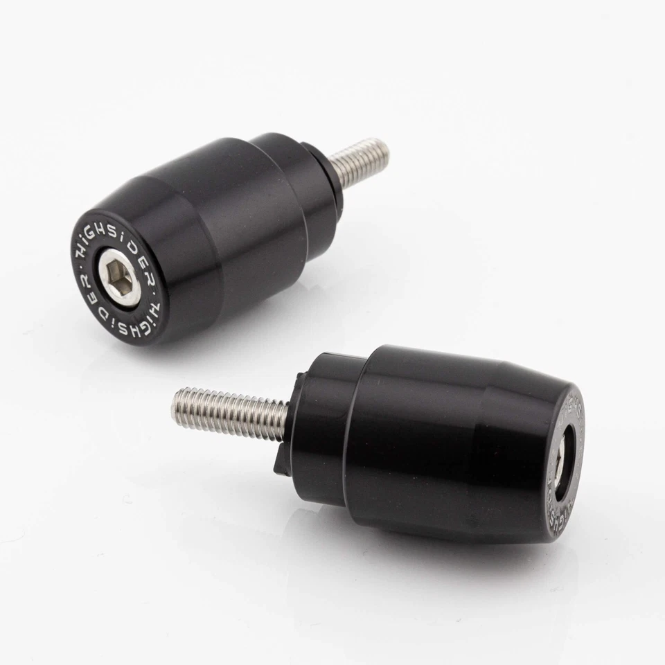 Embout de Guidons alu Noir F. Honda M6 Highsider