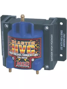 MSD Ignition Coil Blaster Hvc E-Core Square Epoxy Blue 42000 V (8252) - Picture 1 of 12