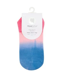 MOVE ACTIVE Classic Low Rise Grip Pilates Socks Berry Sorbet Ombré NEW WITH TAGS - Picture 1 of 4
