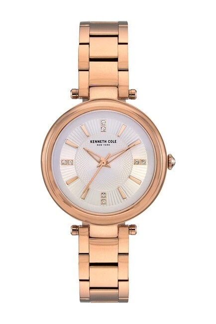 Women's Kenneth Cole Rose Gold Tone Crystalized Dial Watch KC50961001
