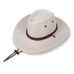Mens Women Summer Bucket Cap Cowboy Fedora Hat Wide Brim Linen Mesh Outdoor Hats