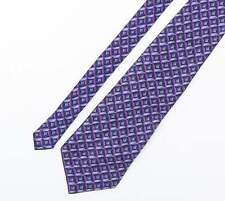 Principles Mens Purple Geometric Polyester Pointed Tie One Size
